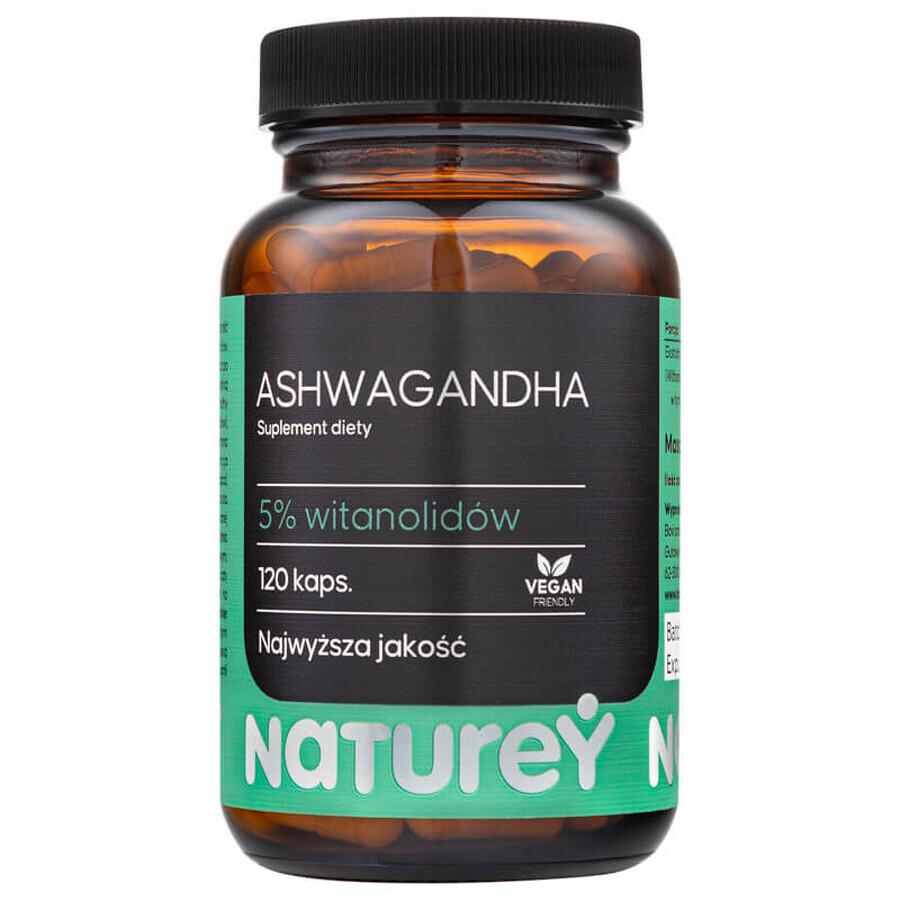 Naturey Ashwagandha, 120 capsules