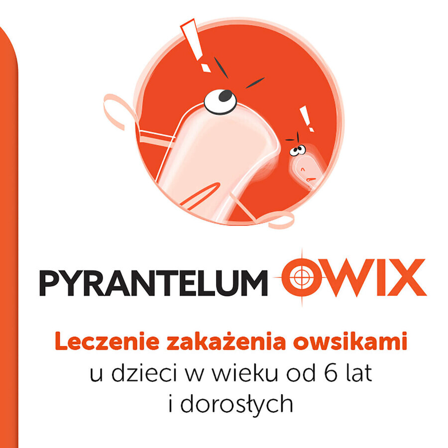 Pyrantelum OWIX 250 mg, 3 tabletten