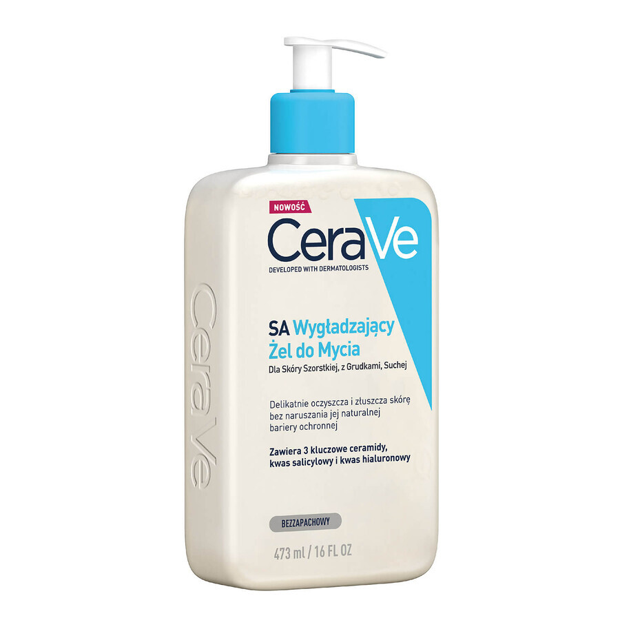 CeraVe SA, Smoothing Cleansing Gel, Dry and Rough Skin, 473 ml