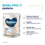 Bebiko Pro+ 3 Nutriflor Pro+, aangepaste melk, ouder dan 1 jaar, 700 g