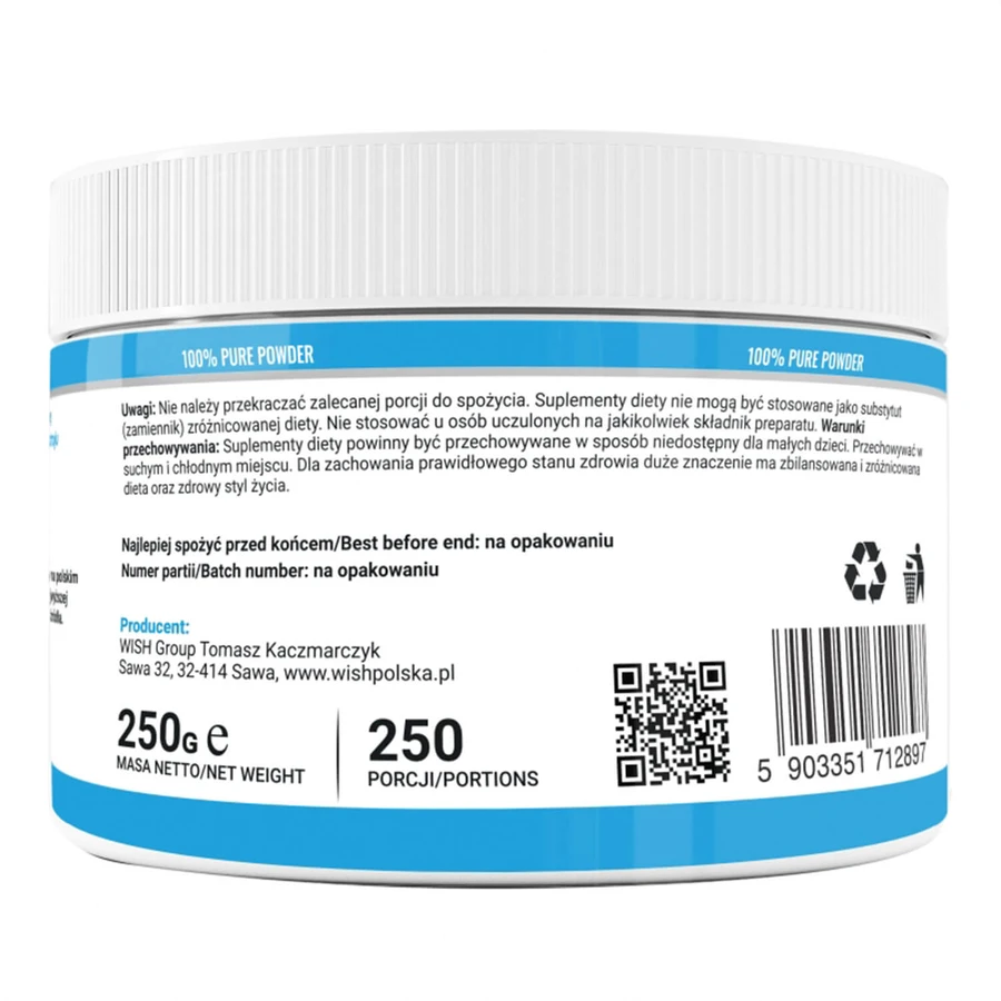 Wish Inositol Myo-Inositol Form, proszek, 250 g: ceny i cechy