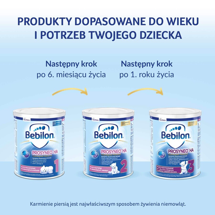 Bebilon Prosyneo HA Gehydrolyseerd Advance 1, zuigelingenmelk, vanaf de geboorte, 400 g