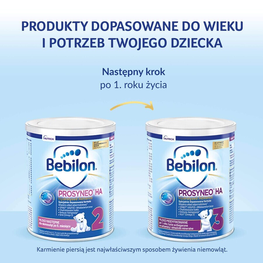 Bebilon Prosyneo HA gehydrolyseerd Advance 2, opvolgmelk, na 6 maanden, 400 g