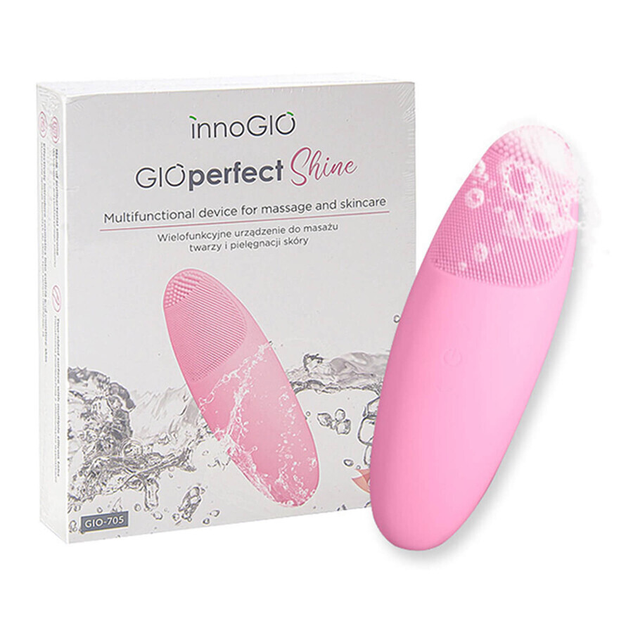 InnoGIO GIOperfect Shine, dispozitiv multifuncțional de masaj facial și îngrijire a pielii, GIO-705