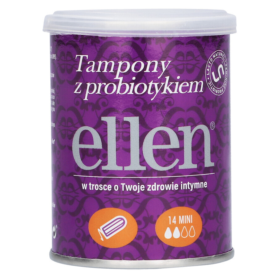 Ellen, assorbenti probiotici, mini, 14 pezzi