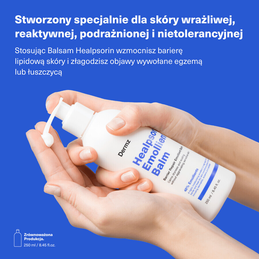 Healpsorin Balsamo Emolliente, lozione corpo barriera, 250 ml