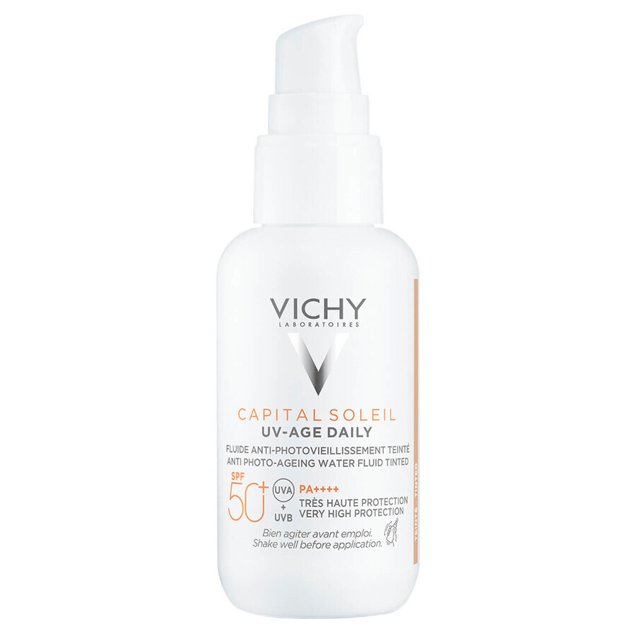 Vichy Capital Soleil UV-Age Daily, antifoto-verouderingsvloeistof voor de huid, SPF 50+, 40 ml 