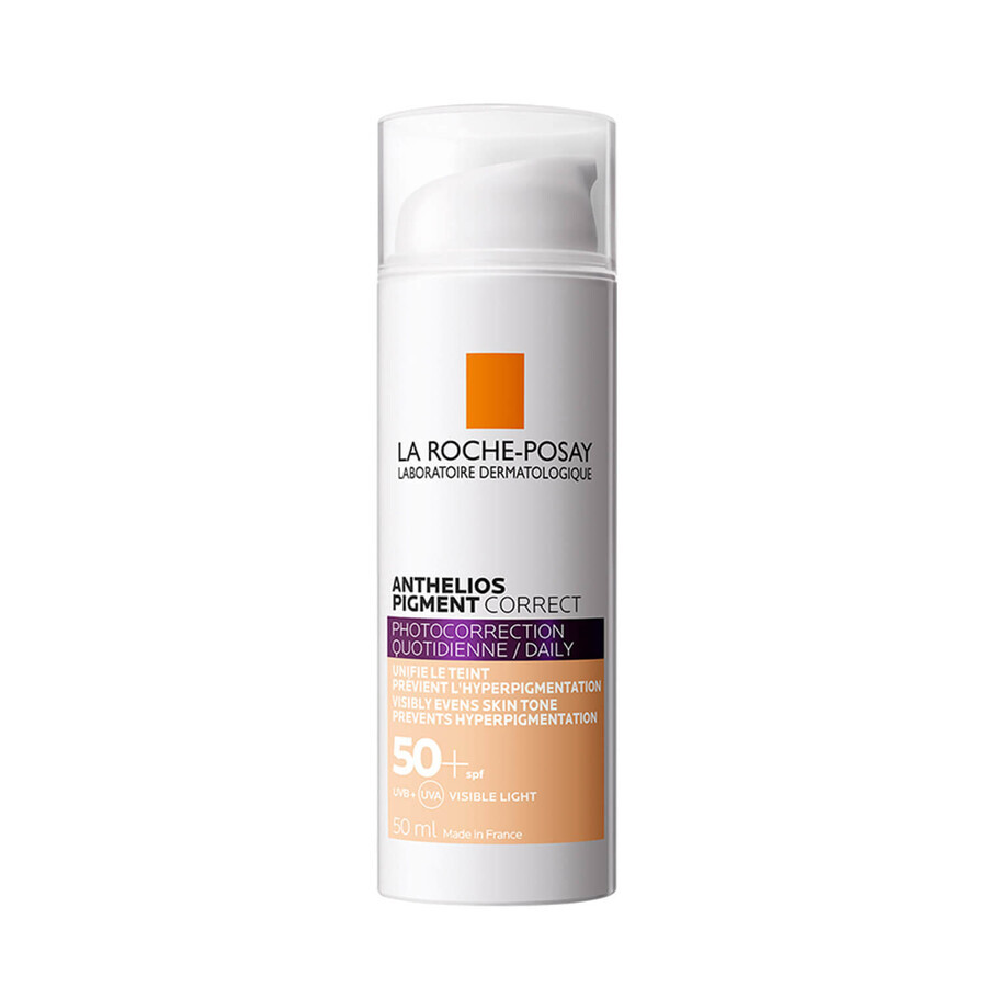 La Roche-Posay Anthelios Pigment Correct, cremă de față colorată, SPF 50+, 50 ml