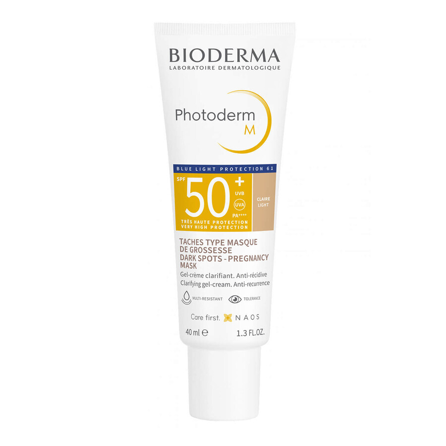 Bioderma Photoderm M, protective cream for skin prone to hyperpigmentation, light, SPF 50+, 40 ml