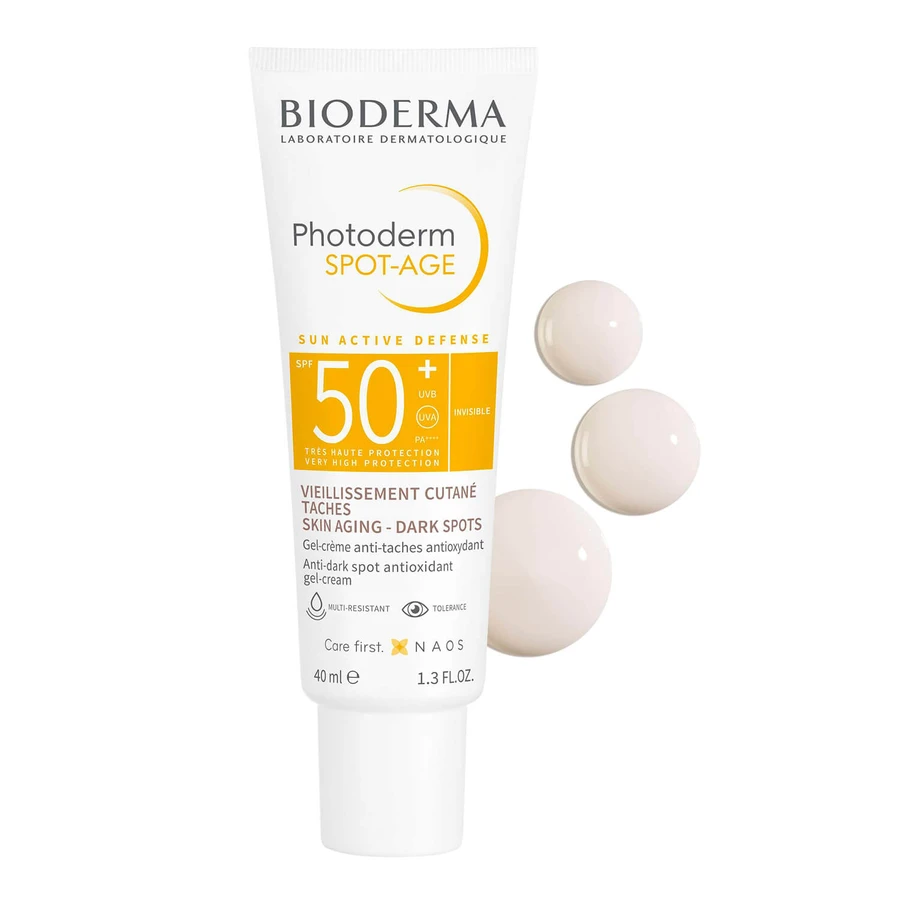 Bioderma Photoderm Spot-Age, crema protettiva antiossidante per prevenire l'iperpigmentazione, SPF 50+, 40 ml