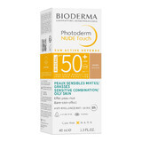 Bioderma Photoderm Nude Touch, mineral foundation with nude effect, dark shade, SPF 50+, 40 ml