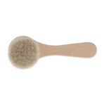 Bocioland, wooden hair brush, natural goat hair, round, 1 pc