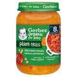 Gerber Organic Plant-Tastic, Italiaanse groenteschotel met tomaten, na 8 maanden, 190 g