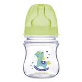 Canpol Babies EasyStart, anticolica, biberon a bocca larga con tettarella a flusso lento, Toys, 35/205, dalla nascita, 120 ml