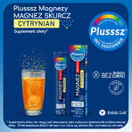 Plusssz Magnésium Crunch Citrate, arôme citron-orange, 24 comprimés effervescents