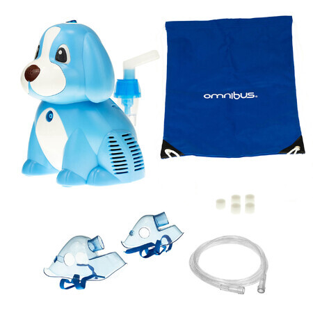 Omnibus Puppy Me BR-CN171, compressor inhalator, blauw