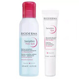 Bioderma Sensibio Augenkontur-Gel 15 ml + Mizellenlösung 250 ml