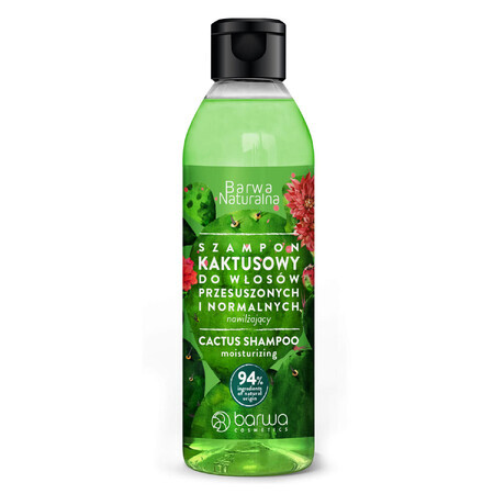 Barwa Natural, cactus shampoo voor droog en normaal haar, hydraterend, 300 ml