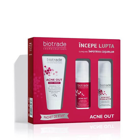 Biotrade Acne Out Reinigungsgel 50 ml + Lotion 20 ml + Creme 20 ml