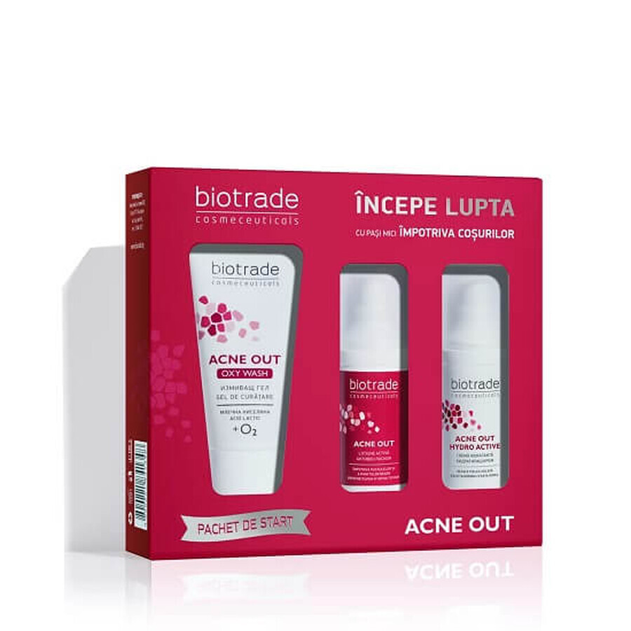 Biotrade Acne Out Cleansing Gel Package 50 ml + Lotion 20 ml + Crème 20 ml