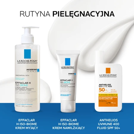 La Roche-Posay Effaclar H Iso - Biome, cremă hidratantă calmantă împotriva imperfecțiunilor, 40 ml