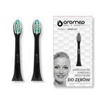 Oromed Oro-Brush, sonische tandenborstel tips Zwart, 2 stuks