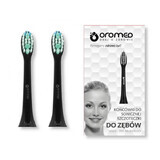 Oromed Oro-Brush, sonic toothbrush tips Black, 2 pieces