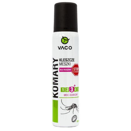 Vaco, Spray gegen Stechmücken, Zecken und Mücken, IR3535 10%, 100 ml