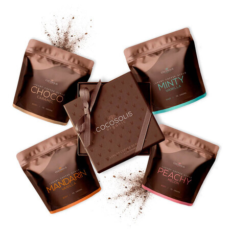 Confezione Luxury Scrub al caffè, 4 x 70g, Cocosolis