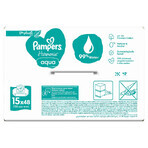 Pampers Harmonie Aqua, vochtige doekjes, 15 x 48 stuks