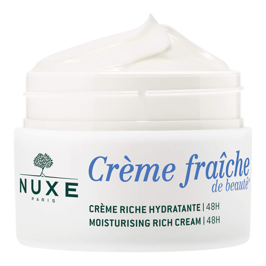 Nuxe Creme Fraiche de Beaute, reichhaltige Feuchtigkeitscreme 48h, trockene Haut, 50 ml