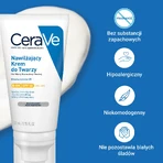 CeraVe Moisturizing Face Cream with Ceramides, Normal to Dry Skin, SPF 50, 52ml