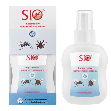 Sio, muggen- en tekenwerende vloeistof voor kinderen, IR3535 20%, 100 ml