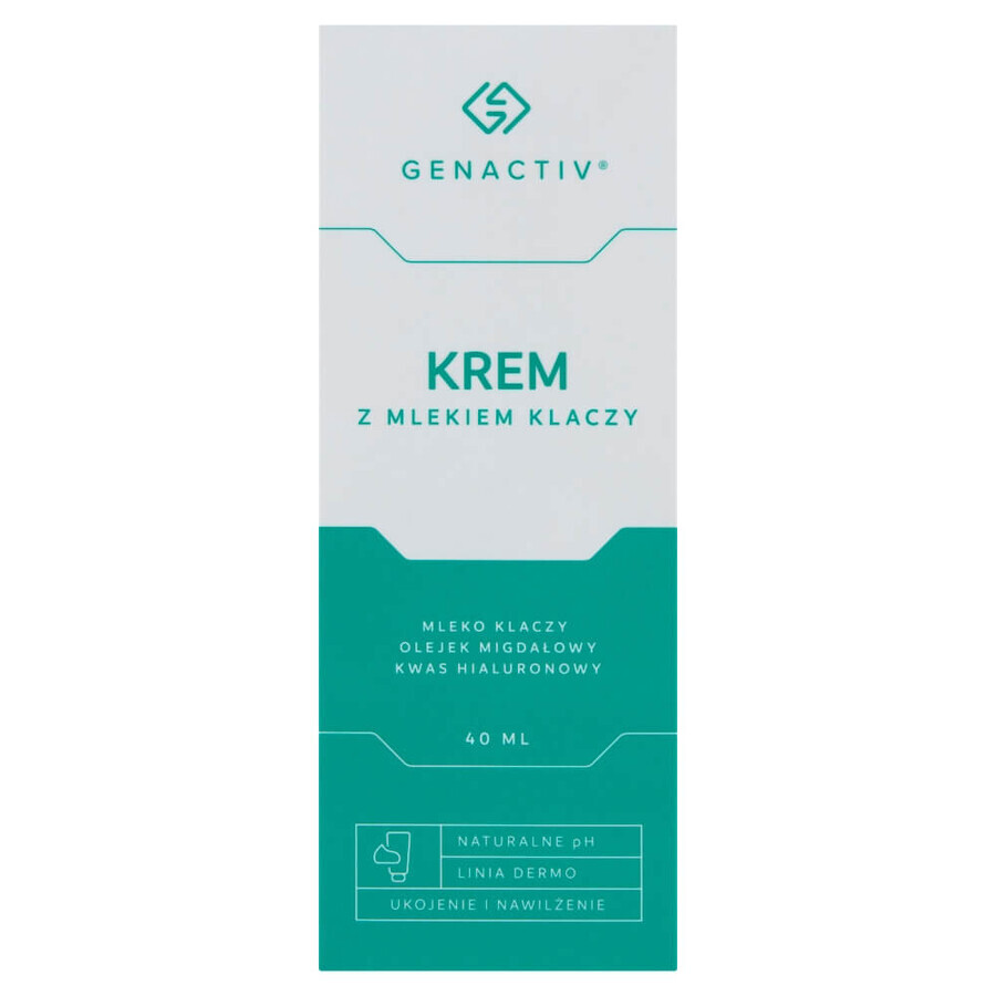 Genactiv, gezichtscrème op basis van paardenmelk, 40 ml