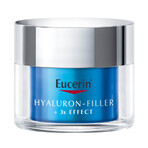 Eucerin Hyaluron-Filler + 3x Effect, hydraterende nacht gezichtsbooster met hyaluronzuur, 50 ml