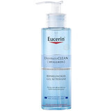 Eucerin DermatoClean [Hyaluron], gezichtsreinigingsgel voor de normale, gemengde en gevoelige huid, 200 ml