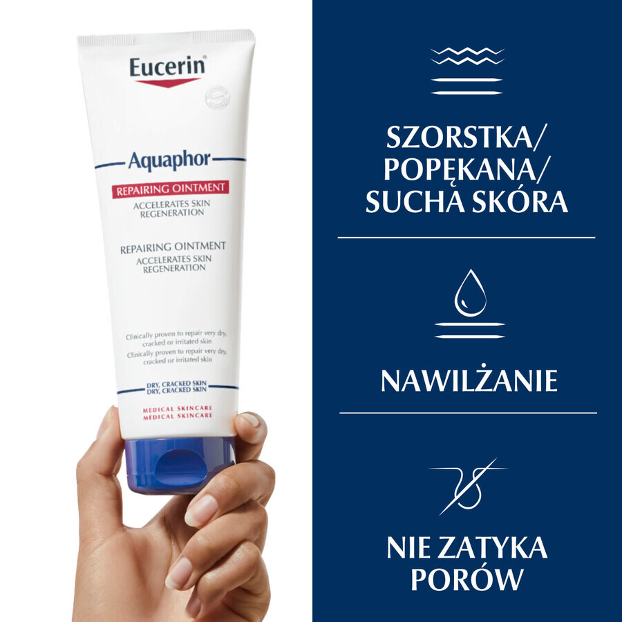 Eucerin Aquaphor, Regenerations-Salbe für trockene, rissige und gereizte Haut, 220 ml