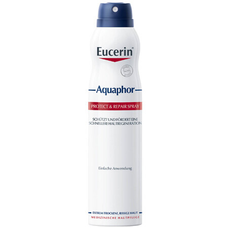 Eucerin Aquaphor, unguent spray regenerant pentru piele uscată, crăpată și iritată, 250 ml