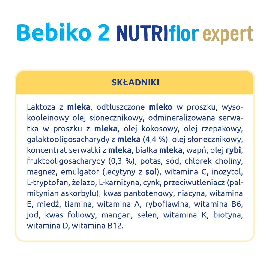 Bebiko 2 Nutriflor Expert follow-on milk, over 6 months, 600 g