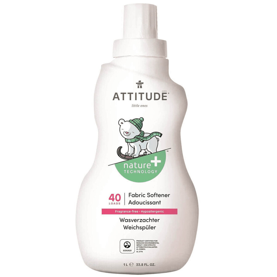 Attitude, wasverzachter voor babykleertjes, geurloos, 1 l