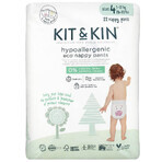 Kit&amp;Kin, biologisch afbreekbare wegwerpluiers, maat 4, 9-15 kg, 22 stuks