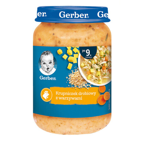 Gerber Zupa, supă de pui cu legume, după 9 luni, 190 g