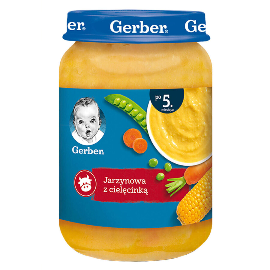 Gerber Zupa, vegetable soup with veal, after 5 months, 190 g