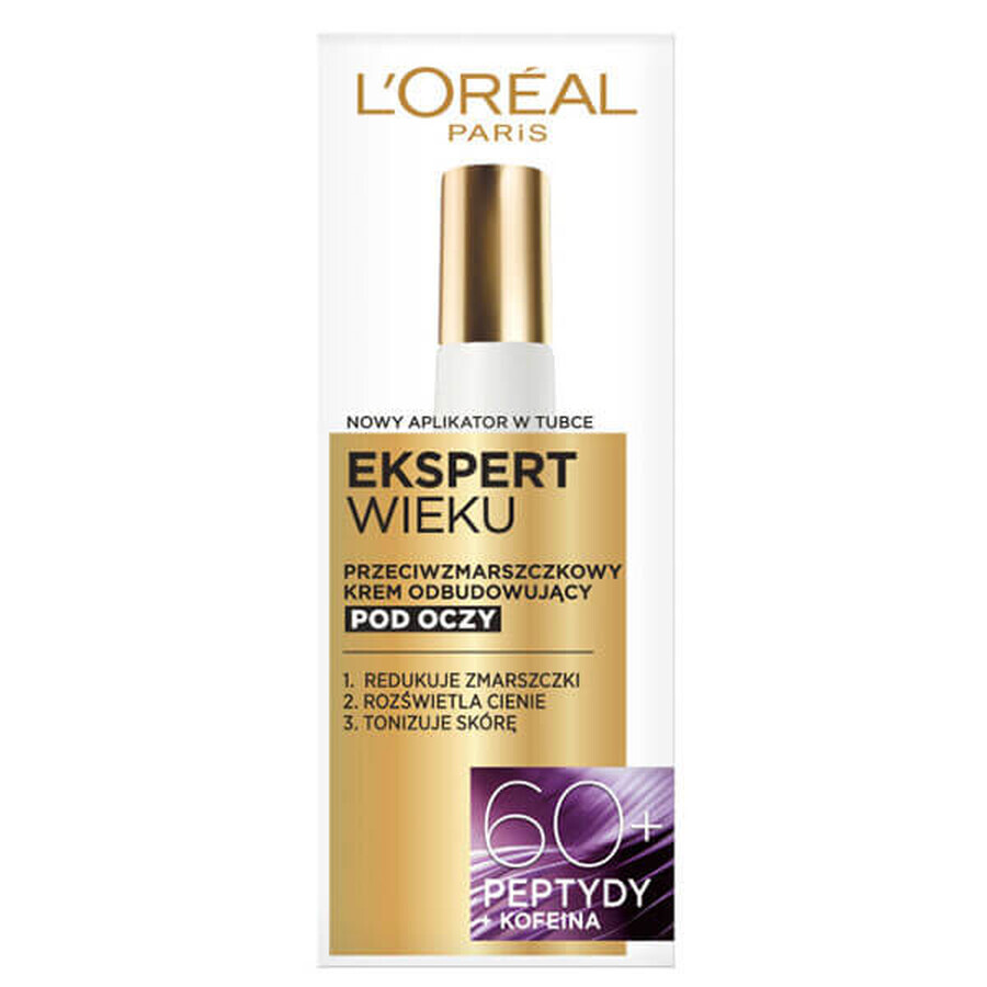 L'Oreal Age Expert 60+, crema de ojos antiarrugas, 15 ml