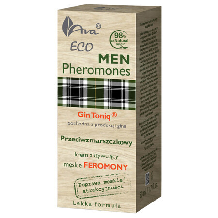 Ava Eco Men Pheromones, anti-wrinkle face cream, 50 ml