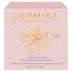 Dermika Luxury Placenta 50+, lujosa crema lifting y suavizante, 50 ml