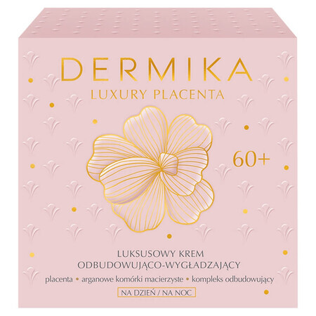 Dermika Luxury Placenta 60+, lussuosa crema ricostituente e levigante, 50 ml