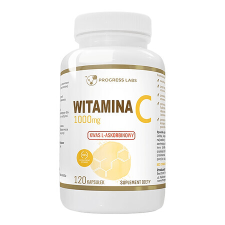 Progress Labs Vitamine C 1000 mg, 120 capsules