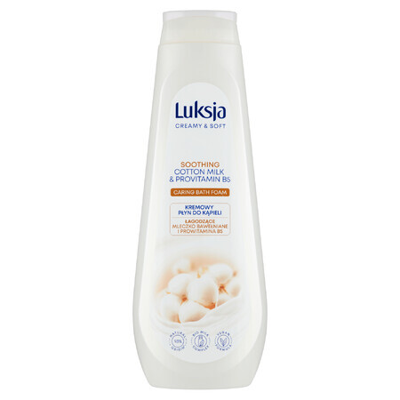 Luxja Crème &amp; Zacht, romige badlotion, verzachtend, katoenmelk en provitamine B5, bouillon, 900 ml