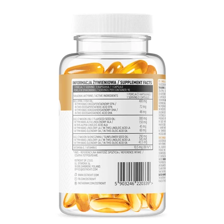 OstroVit Omega 3-6-9, 90 capsules